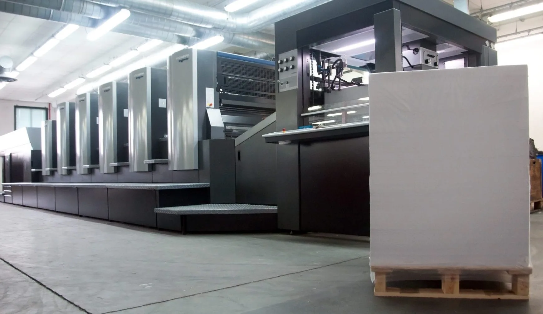 Print production at Fretwell's Keighley factory, serving Keighley