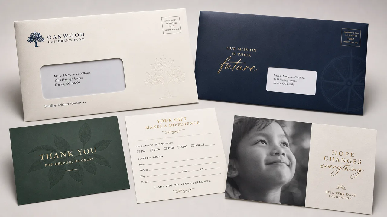 Charity appeal envelopes