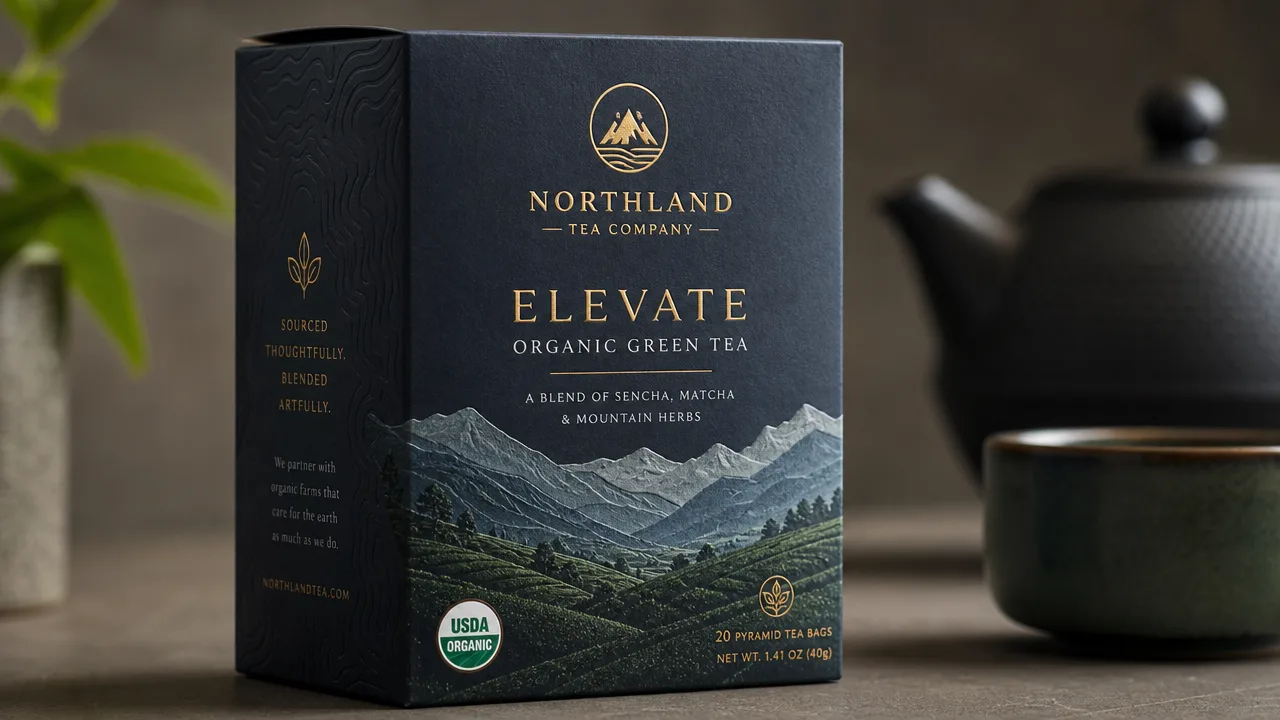 Premium tea box packaging